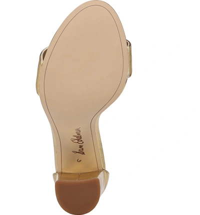 Shop Sam Edelman Yaro Ankle Strap Sandal In Bright Gold Leather