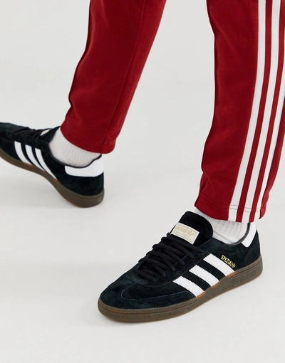 Adidas Originals Handball Spzl Sneakers Black With Gum Sole - Black |  ModeSens