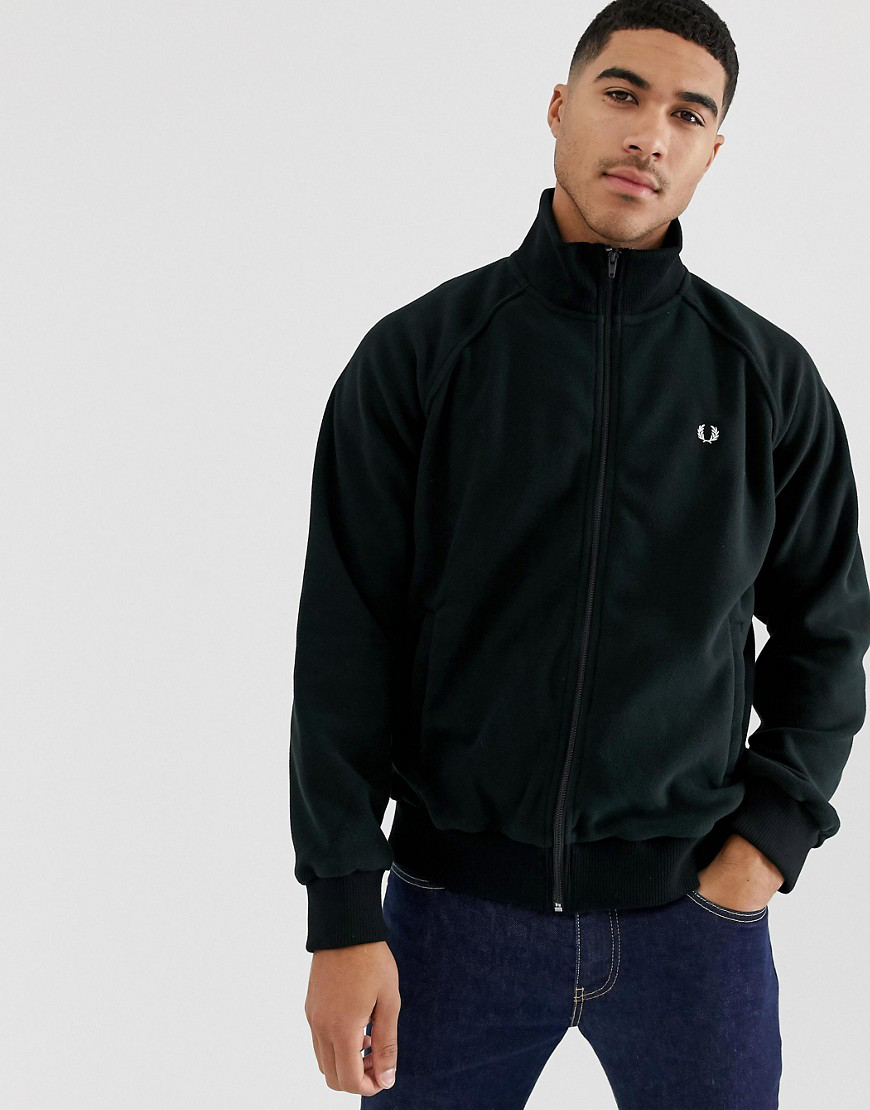 fred perry fleece track jacket