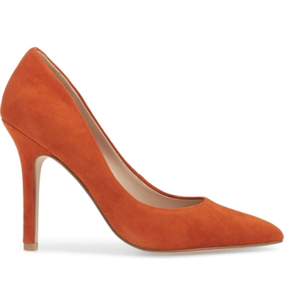 Shop Charles By Charles David Maxx Pointy Toe Pump In Orange Suede
