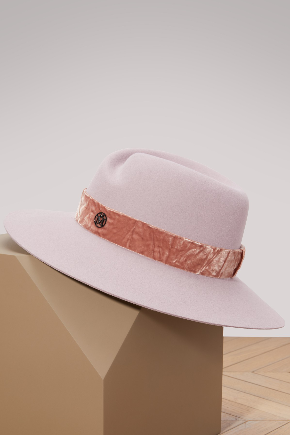 Maison Michel Virginie Fedora Hat In Pink Modesens