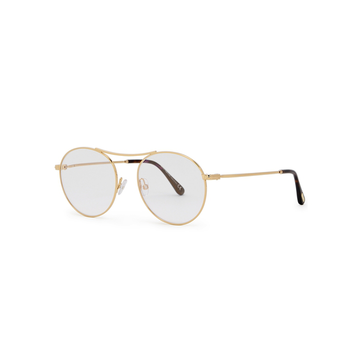 gold frame optical glasses