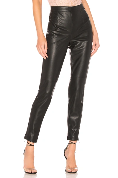 Shop Bardot Faux Leather Tailored Pant In Black