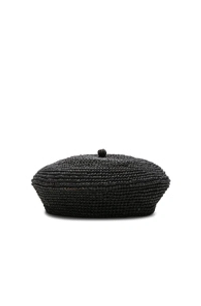 Shop Sensi Studio Classic Beret In Black