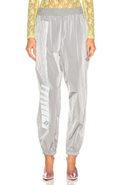 Shop Alexander Wang T T By Alexander Wang Reflective Print Pant In Silver