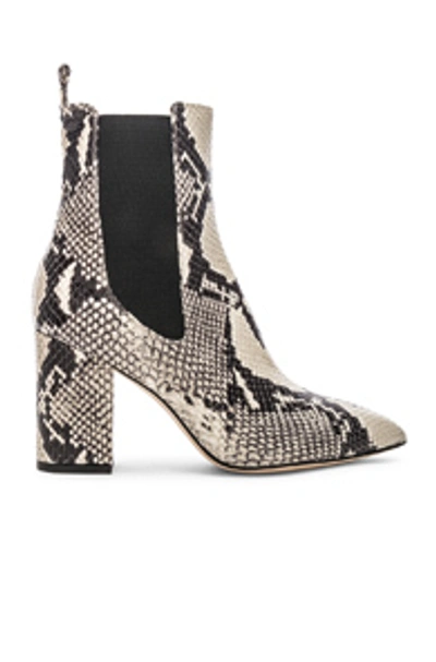 Shop Paris Texas Ankle Boot In Natural Snake