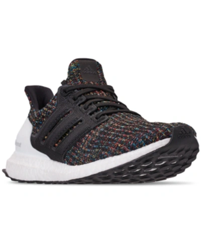 Shop Adidas Originals Adidas Men's Ultraboost Running Sneakers From Finish Line In Core Black/core Black/act