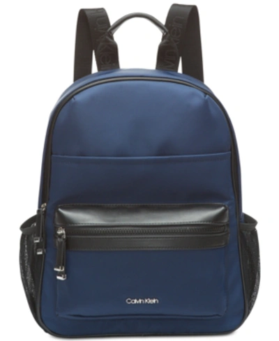 Shop Calvin Klein Callen Backpack In Navy/black/silver