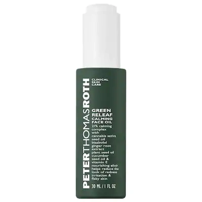 Shop Peter Thomas Roth Green Releaf Calming Face Oil 1 oz/ 30 ml