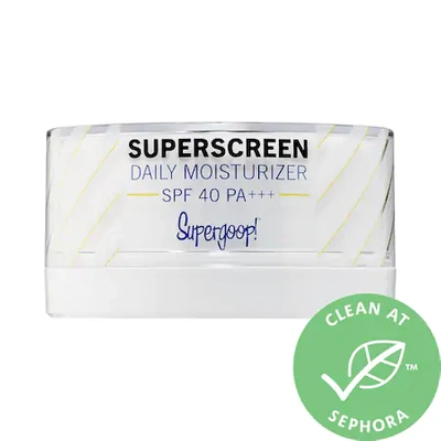 Shop Supergoop ! Superscreen Daily Moisturizer Sunscreen Spf 40 Pa+++ 1.7 oz/ 50 ml