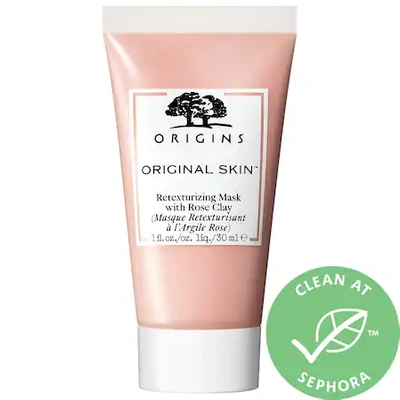Shop Origins Mini Original Skin Retexturizing Mask With Rose Clay 1 oz/ 30 ml