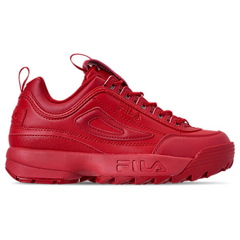 mens red fila shoes