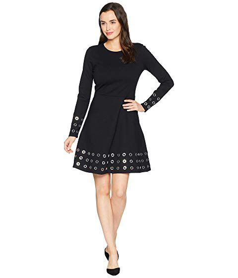 embellished flare dress