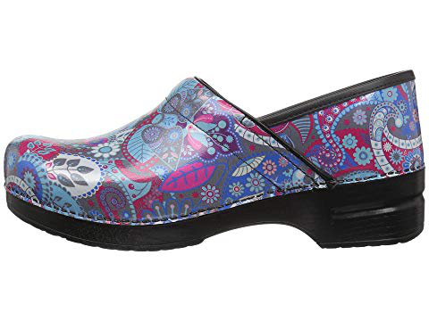 dansko grey paisley patent