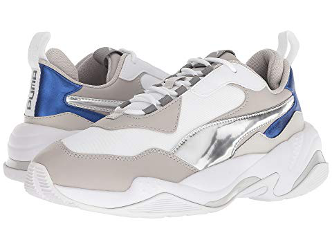 puma thunder electric white blue silver