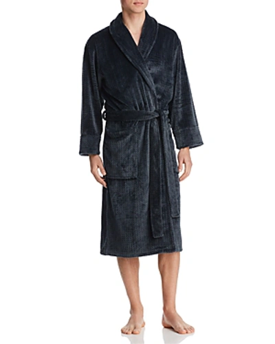 Shop Daniel Buchler Waffle-textured Robe In Charcoal