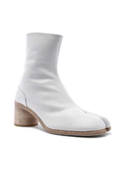 Shop Maison Margiela Ankle Tabi In White