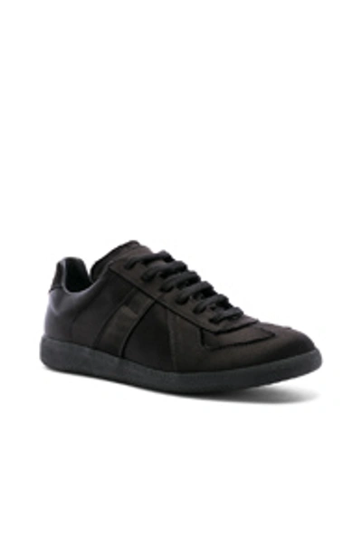Shop Maison Margiela Replica Low Top Sneakers In Black