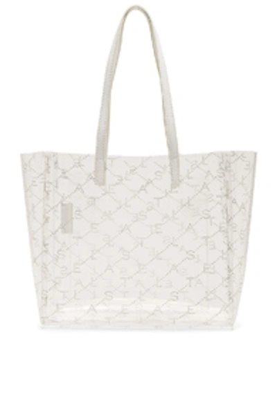 Shop Stella Mccartney Small Tote In Clear