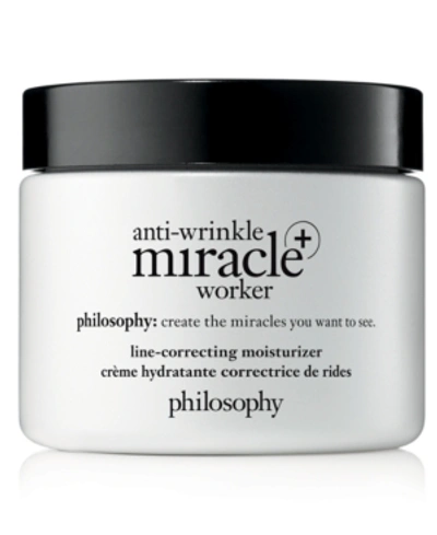 Shop Philosophy Anti-wrinkle Miracle Worker+ Line-correcting Moisturizer, 4-oz. In No Color
