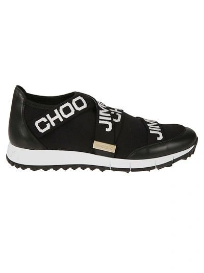 Shop Jimmy Choo Toronto Low Sneakers In Black/white