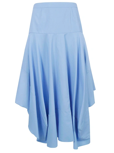 Shop Stella Mccartney Pleated Skirt In Blue