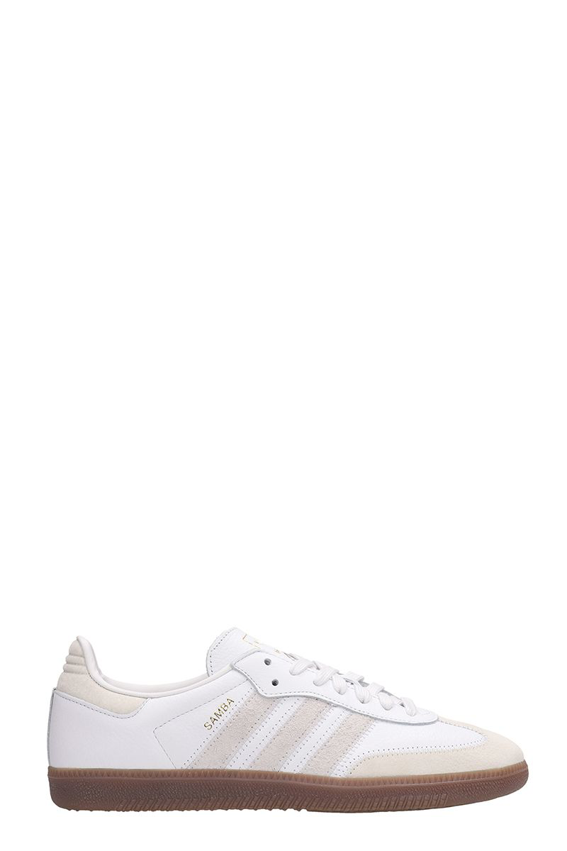 white leather sambas