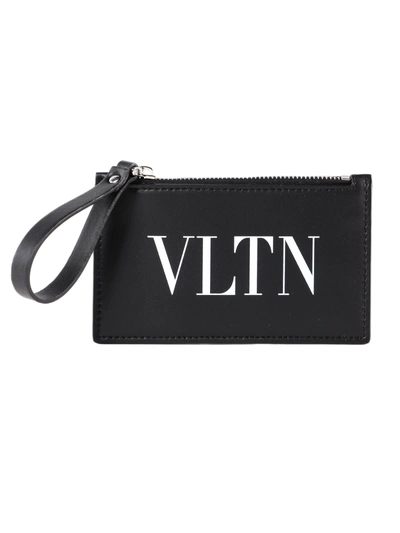 Shop Valentino Vltn Cardholder In No Black/white