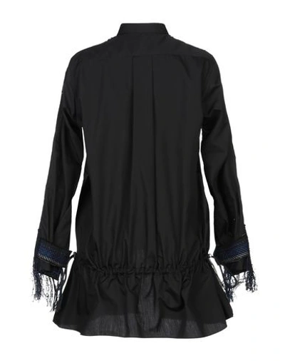 Shop Sacai Short Dresses In Black