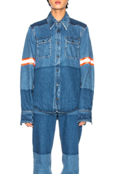 Shop Calvin Klein 205w39nyc Denim Jacket In Blue