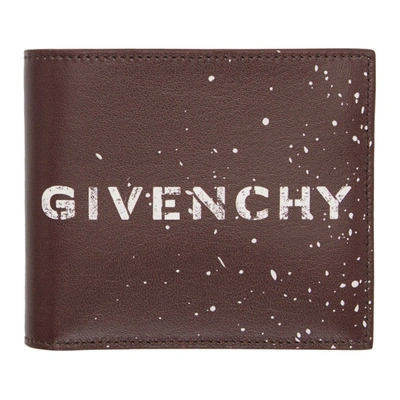 Shop Givenchy Burgundy Graffiti 8cc Wallet In 604 Burgund