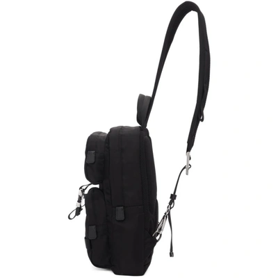 Shop Prada Black Nylon Mountain Messenger Bag In F0002 Nero