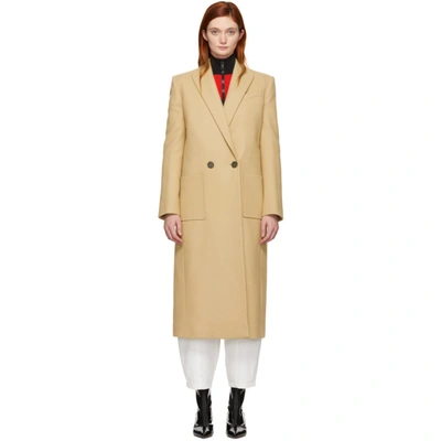 Shop Givenchy Beige Wool Masculine Long Coat In 250 Camel