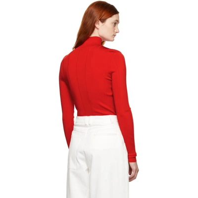 Shop Givenchy Red Knit 4g Turtleneck In 620 Red