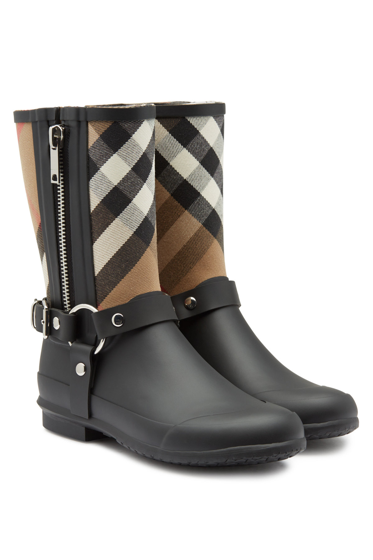 burberry mid buckle rain boot