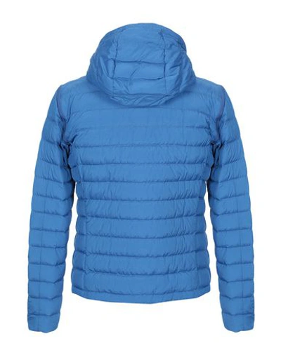 Shop Geospirit Man Down Jacket Azure Size 44 Polyamide In Blue