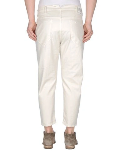 Shop Novemb3r Denim Pants In Light Grey