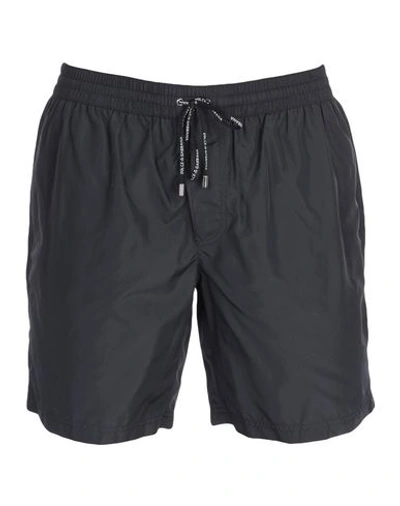 Shop Dolce & Gabbana Swim Shorts In Black