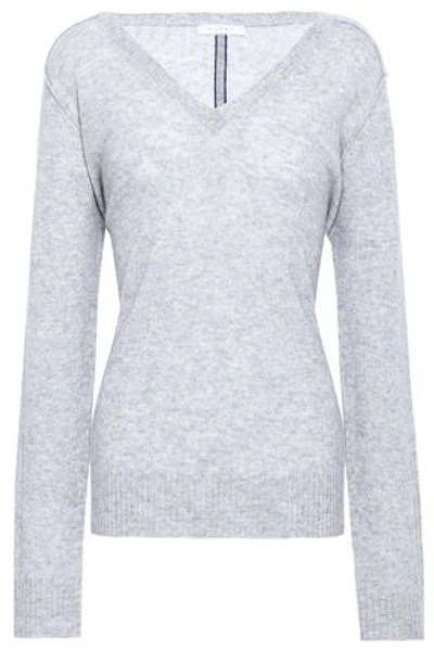 Shop Duffy Woman Cashmere Sweater Light Gray