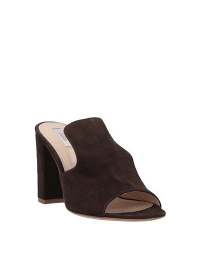 Shop Jucca Sandals In Dark Brown