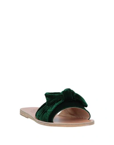 Shop Ancient Greek Sandals Sandals In Dark Green