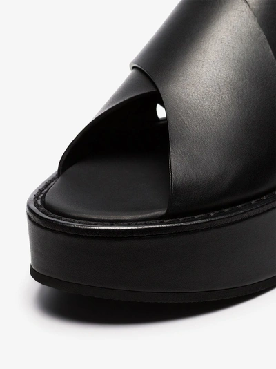 Shop Ann Demeulemeester '55' Flatform-sandalen In 099 Black