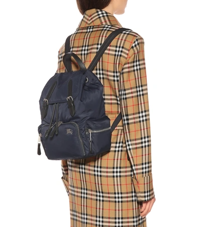 Shop Burberry The Medium Rucksack Backpack In Blue