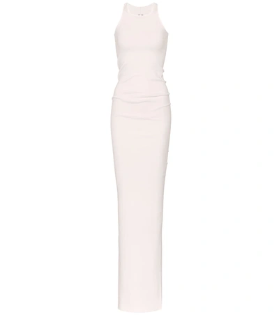 Shop Rick Owens Cotton Maxi Dress In White