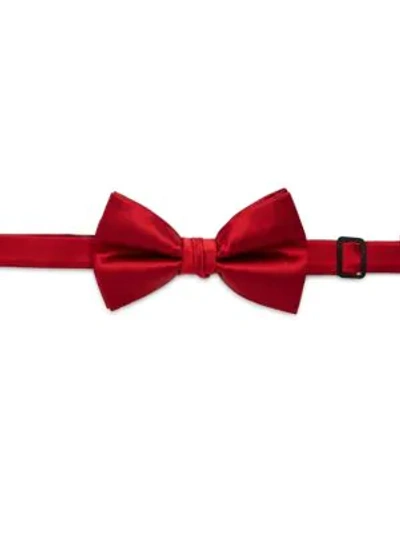 Shop Saks Fifth Avenue Men's Solid Silk Bow Tie In Red