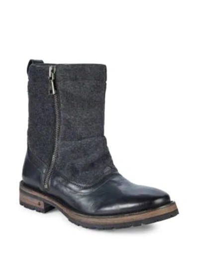Shop John Varvatos Tahoe Side Zip Boots In Black