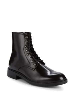 Calvin Klein Keigan Box Leather Boots 