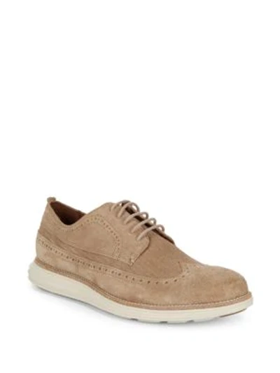Shop Cole Haan Grand Tour Wingtip Derby Shoes In Transient