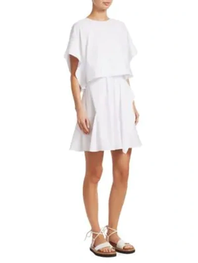 Shop 3.1 Phillip Lim Two-piece Crop Top & Sleeveless Dress In Optic White