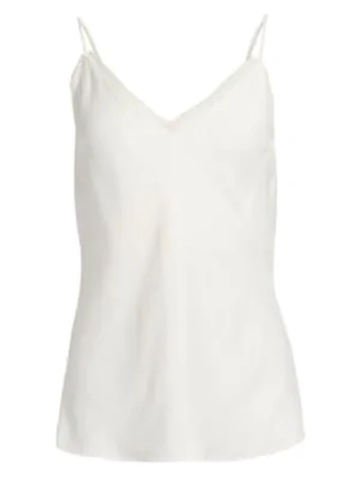Shop Frame Classic Satin Tank In Off White